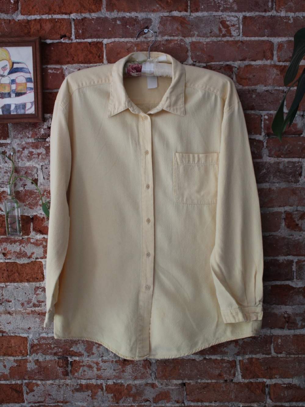 Butter Yellow Button-Up Shirt